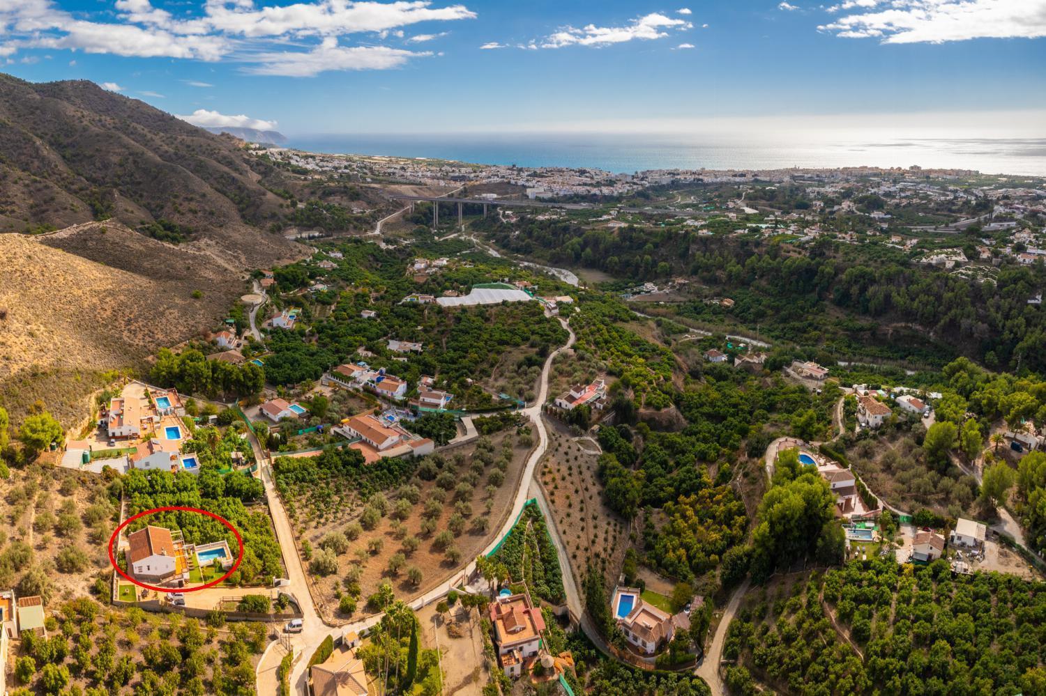 Villa Medina Paloma Frigiliana Esterno foto